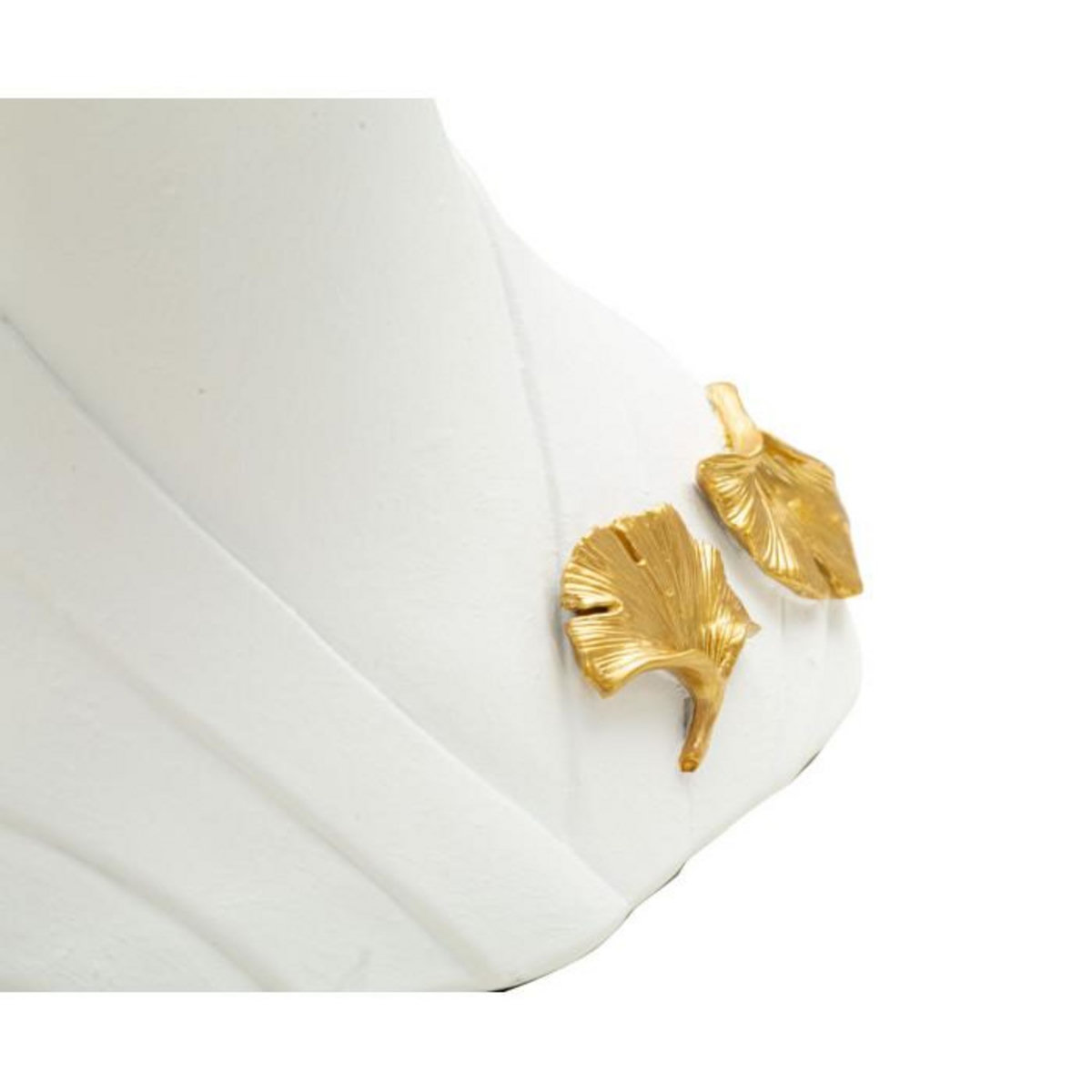 Paris Prix Statuette Déco en Résine  Bouddha  35cm Blanc