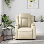 Voir la diapositive 3 : VIDAXL Fauteuil inclinable de massage Creme Similicuir