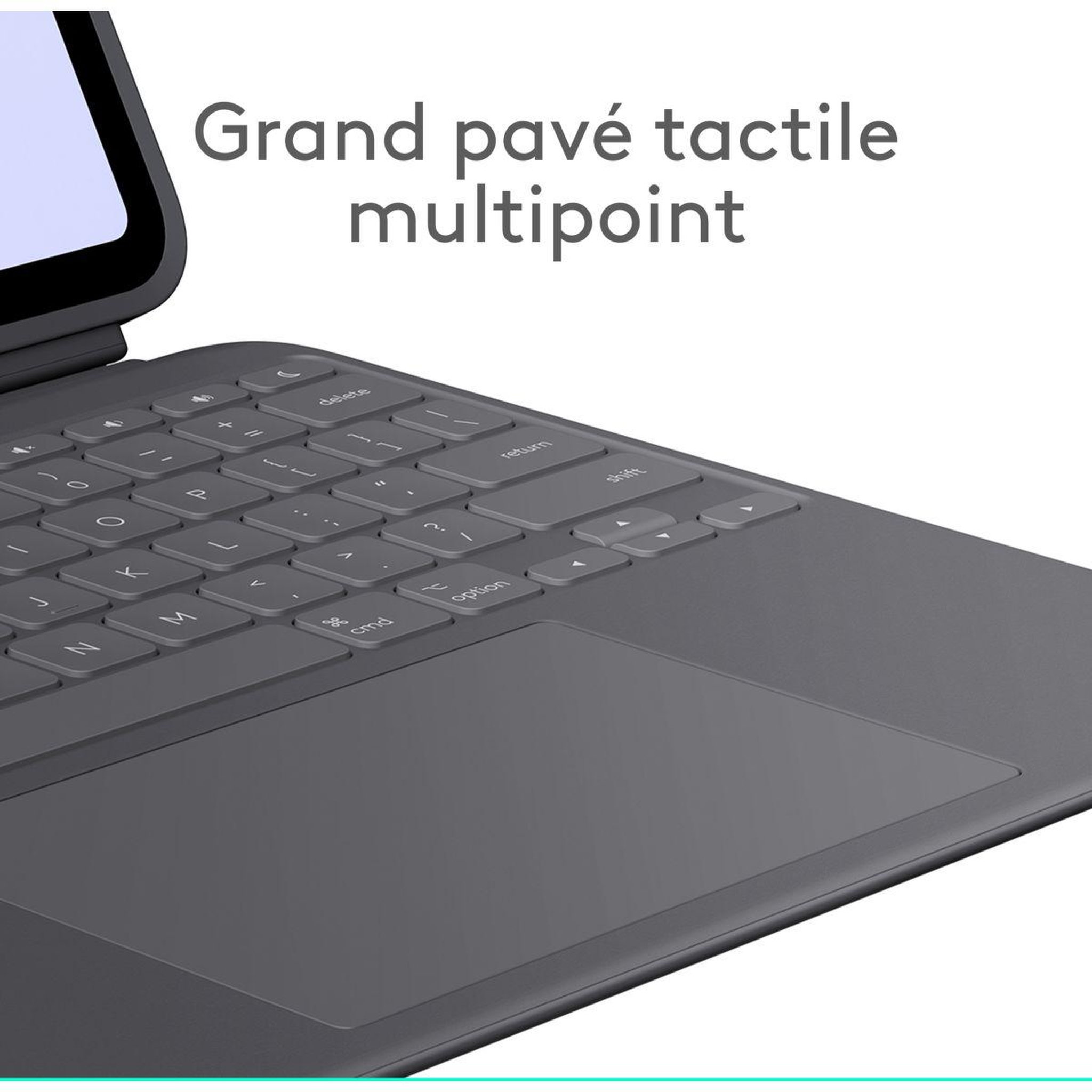 Voir la diapositive 4 : Logitech Etui Combo Touch iPad Pro 13''(M4) Graphite