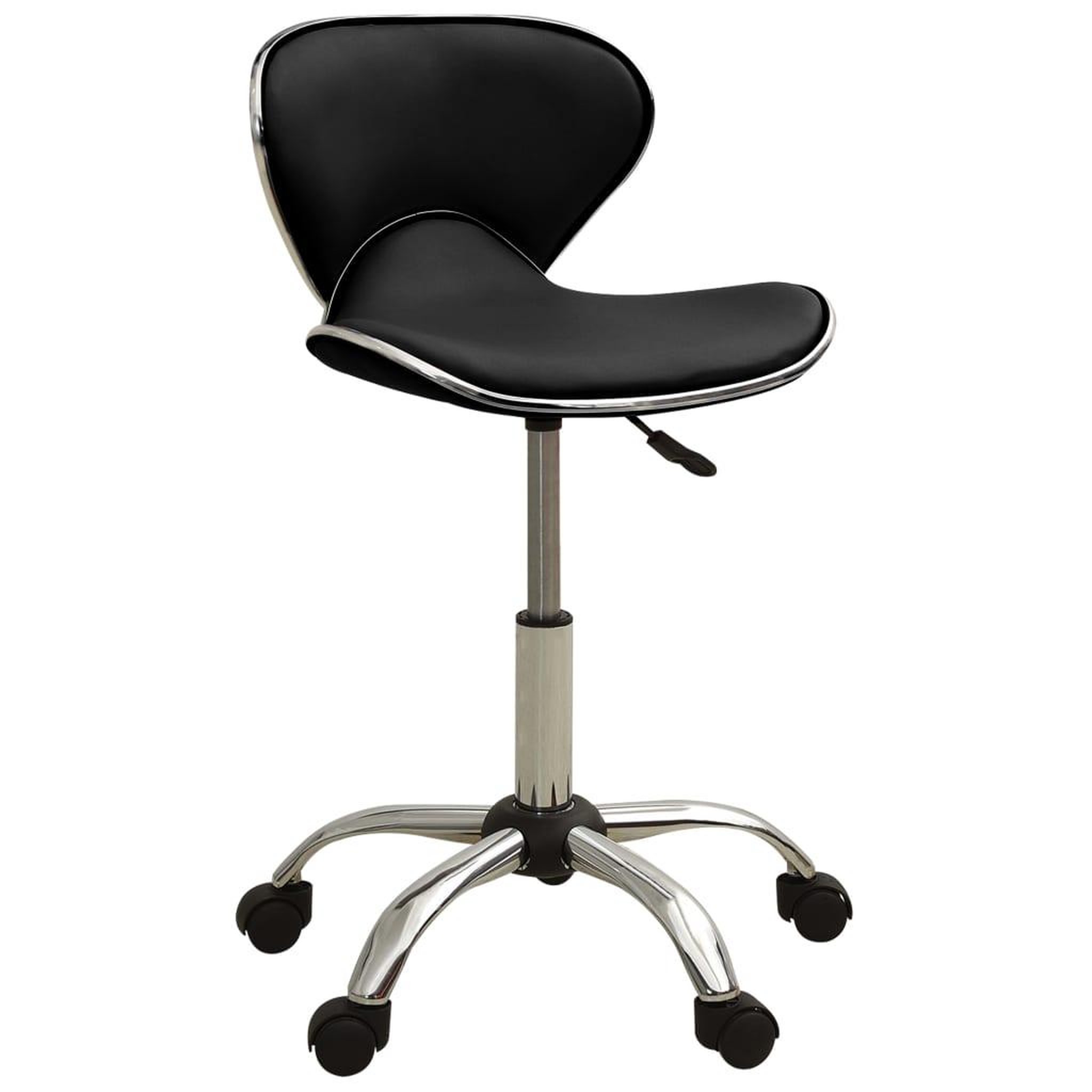 VIDAXL Chaise de bureau Noir Similicuir