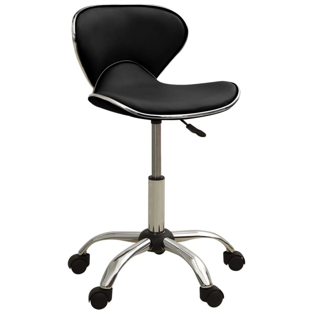 VIDAXL Chaise de bureau Noir Similicuir