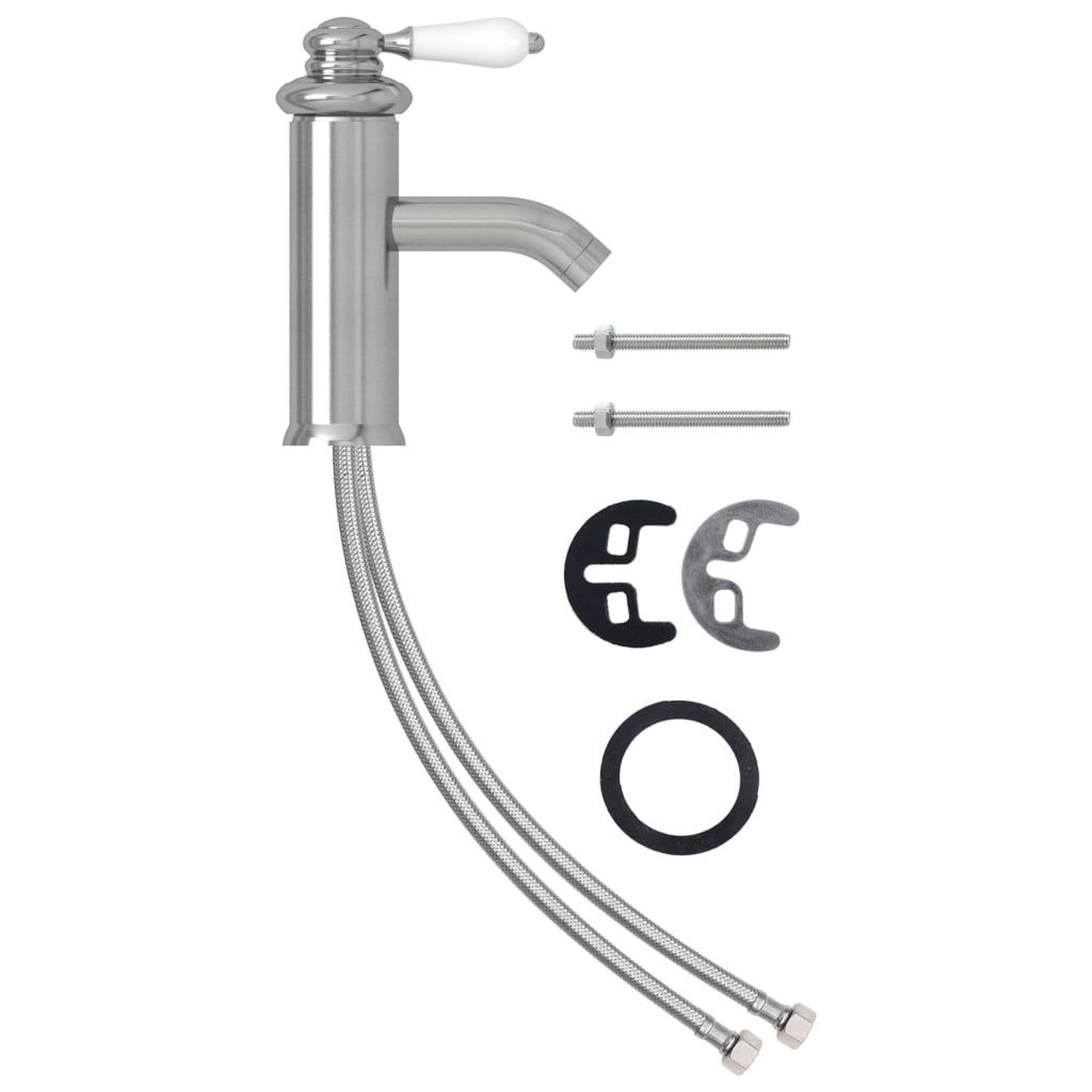 VIDAXL Robinet de lavabo de salle de bain argente 130x180 mm