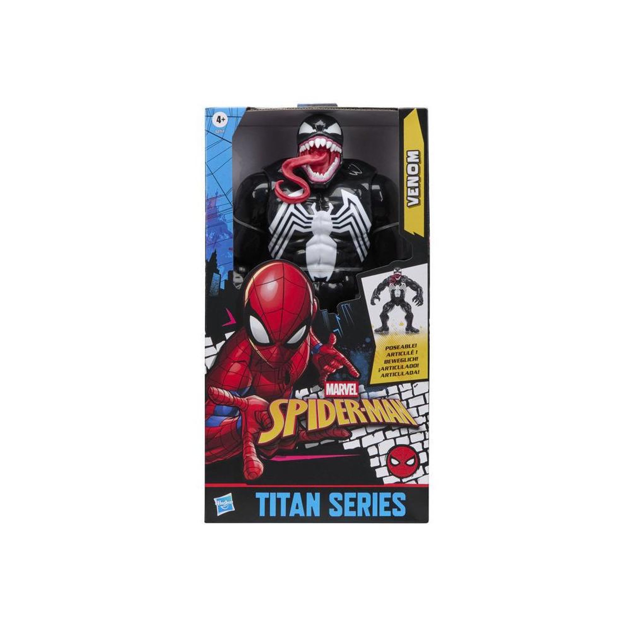 Voir la diapositive 6 : HASBRO Figurine Venom 30 cm Deluxe, Titan Series, jouets de super-héros pour enfants, Marvel Spider-Man, des 4 ans