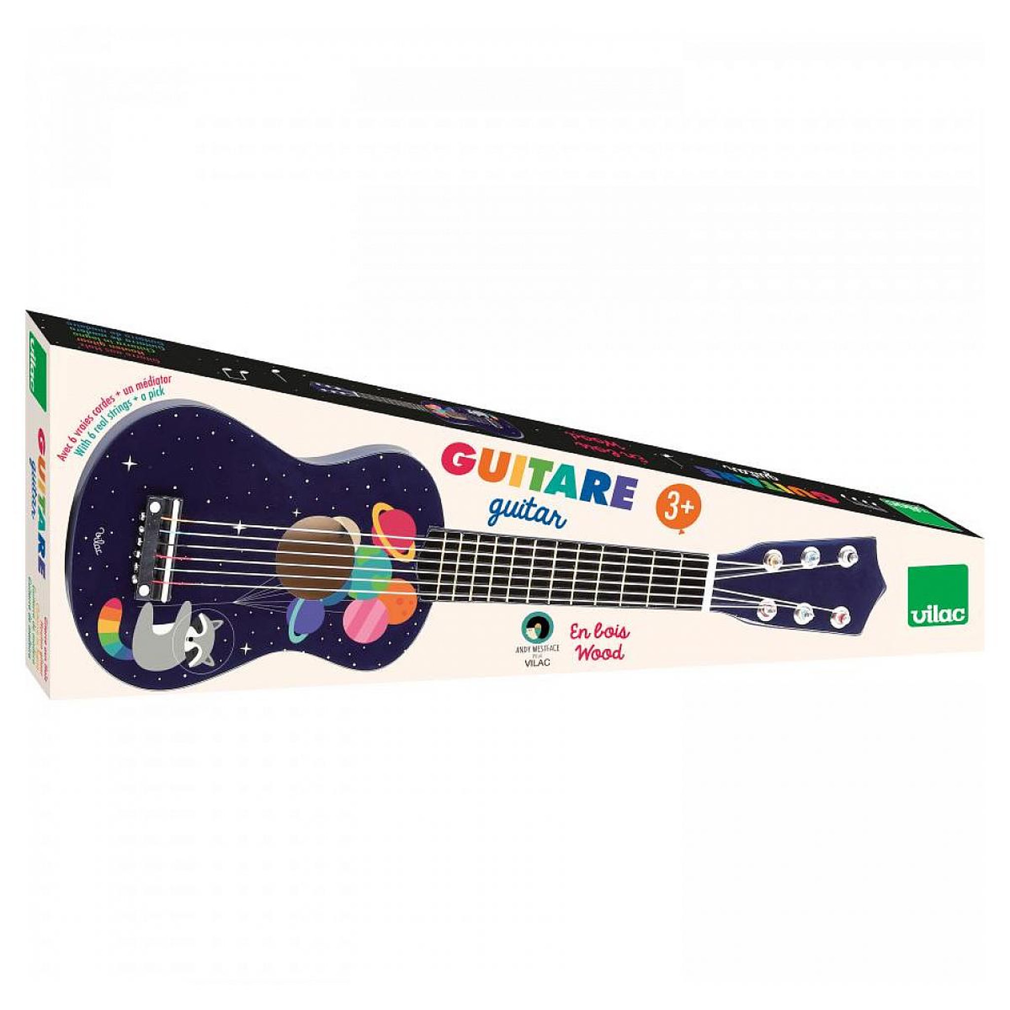 Vilac Guitare arc-en-ciel - andy westface