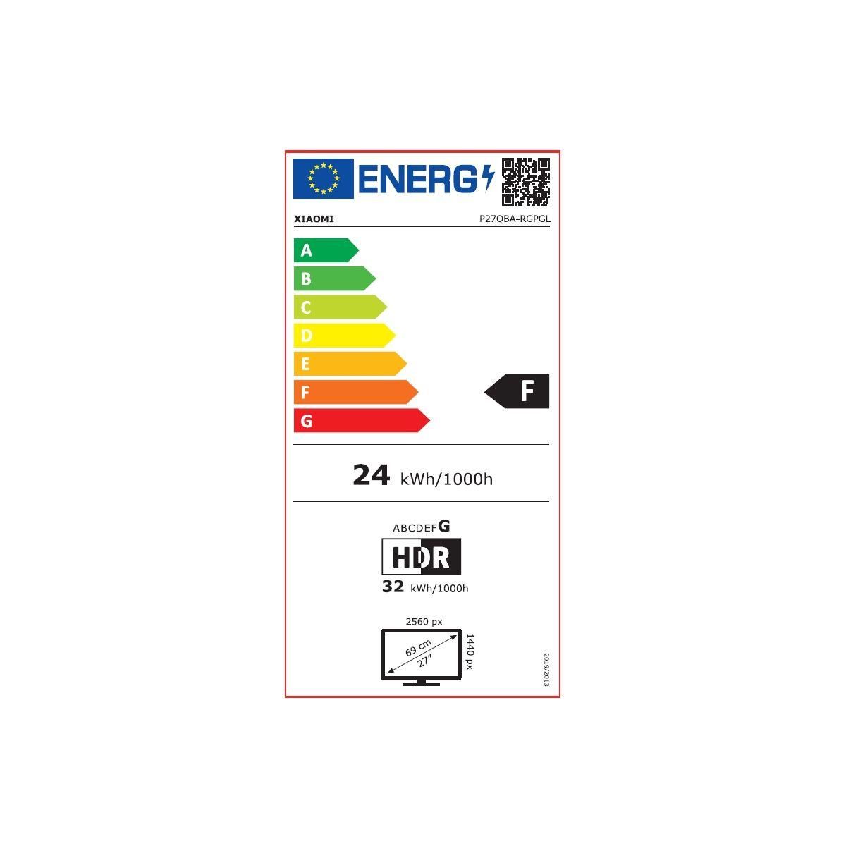 XIAOMI Ecran PC Gamer G Pro 27i EU Mini LED