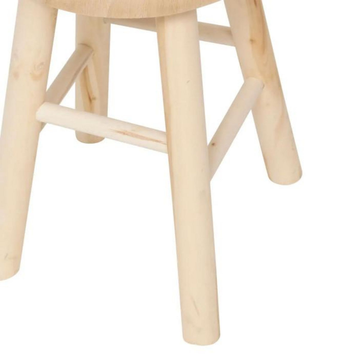 ATMOSPHERA Tabouret d'Appoint en Bois  Nyar  41cm Naturel
