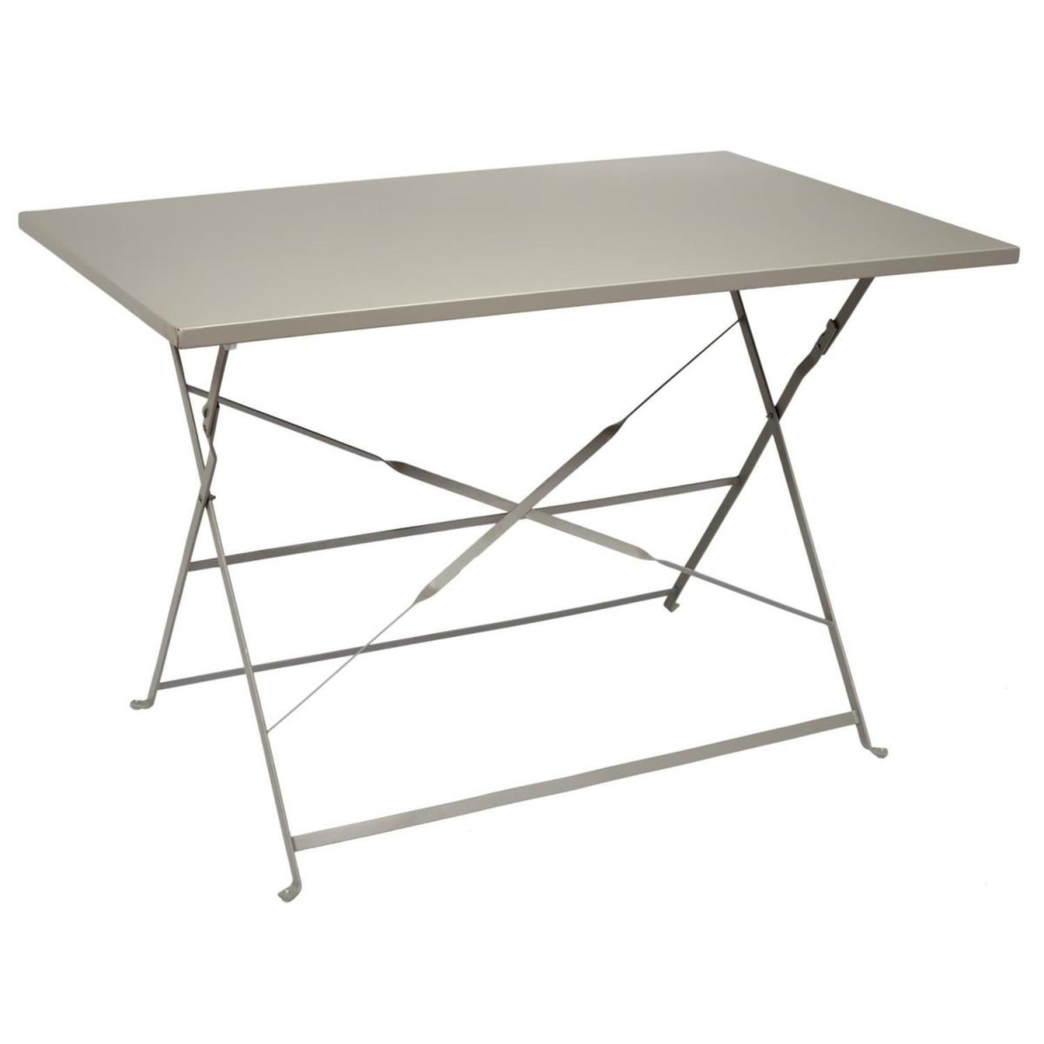 The Home Deco Factory Table de Jardin Pliante  Palerme  110cm Taupe