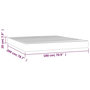 Voir la diapositive 6 : VIDAXL Matelas de lit a ressorts ensaches Taupe 180x200x20 cm Tissu