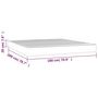 Voir la diapositive 6 : VIDAXL Matelas de lit a ressorts ensaches Taupe 180x200x20 cm Tissu