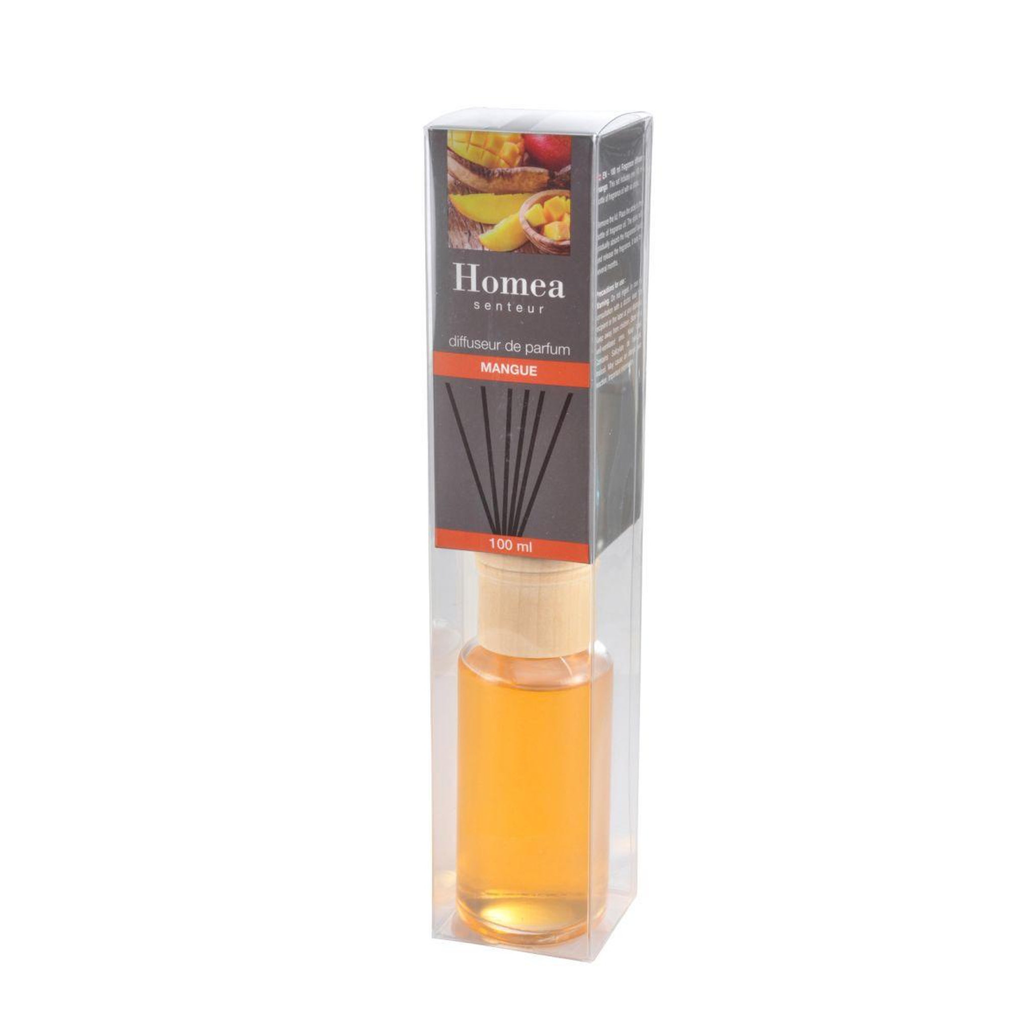 Voir la diapositive 2 : HOMEA Diffuseur de parfum  bois  100ml mangue