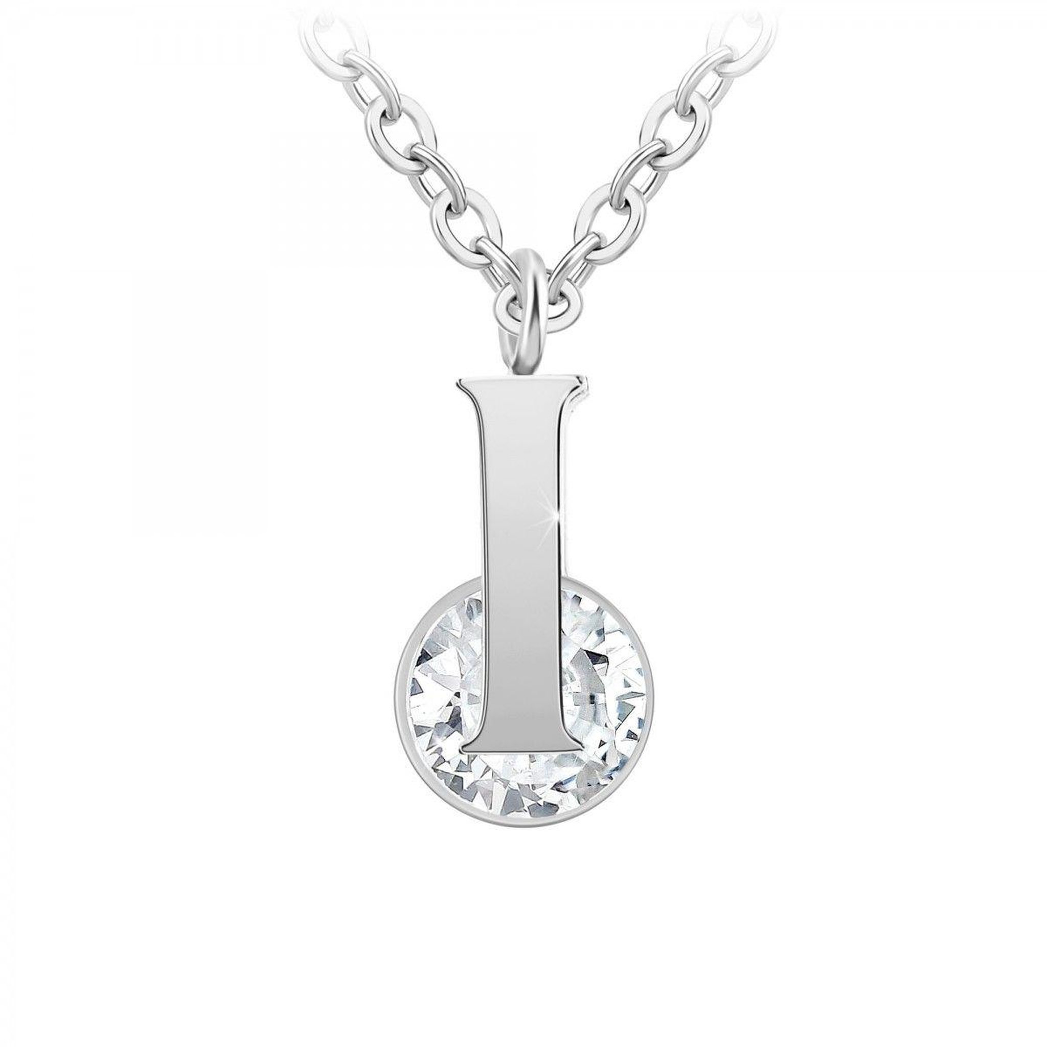 SC CRYSTAL Collier alphabet lettre I SC Crystal orné d'un Zirconium