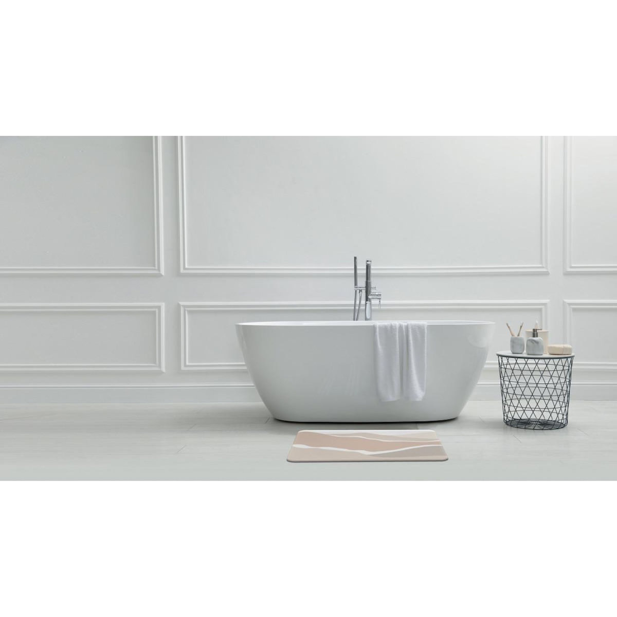 GUY LEVASSEUR Tapis de bain diatomite motif dune 39x60cm