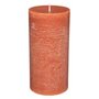  Bougie Cylindrique  Rustic  14cm Orange Ambre