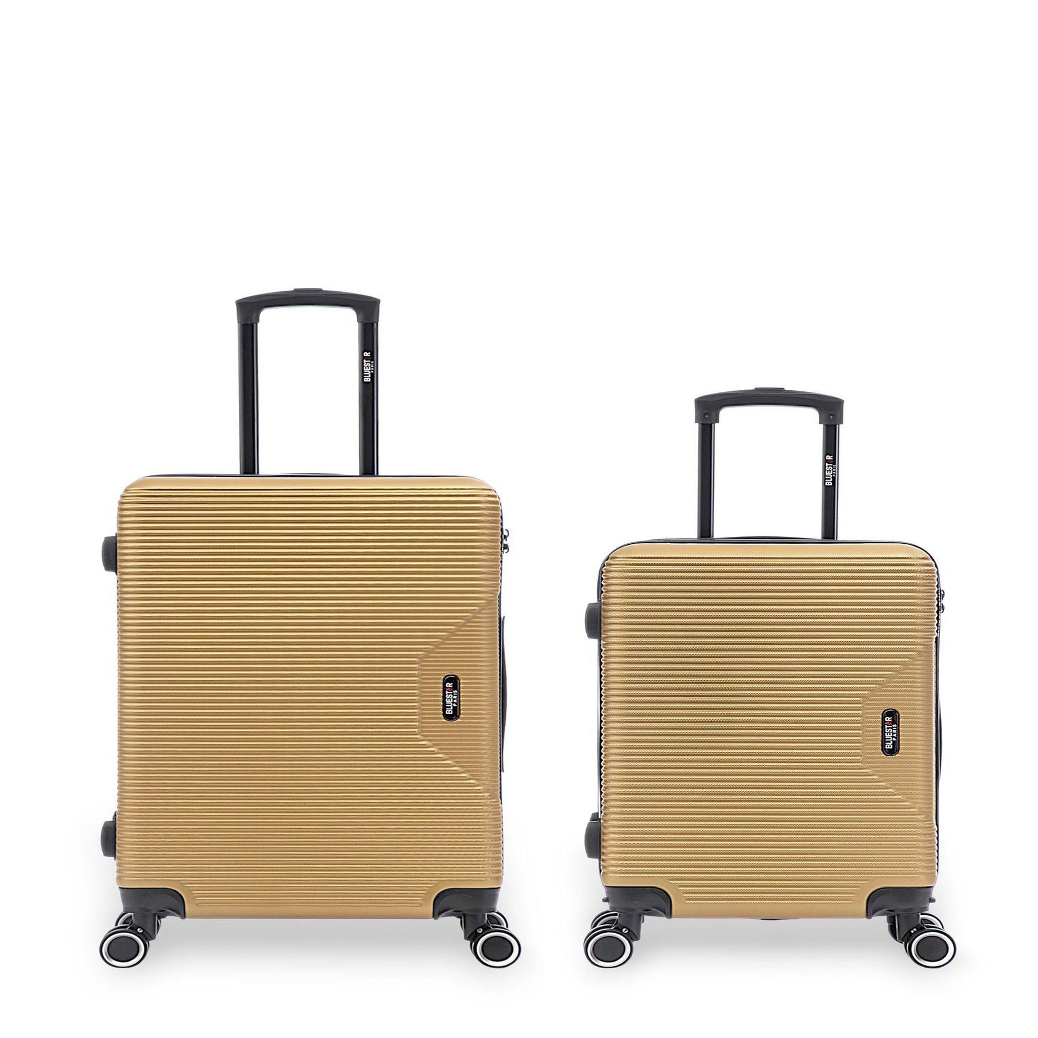 BLUESTAR Lot de 2 Valises Rigides Taille Moyenne et Cabine WAGRAM