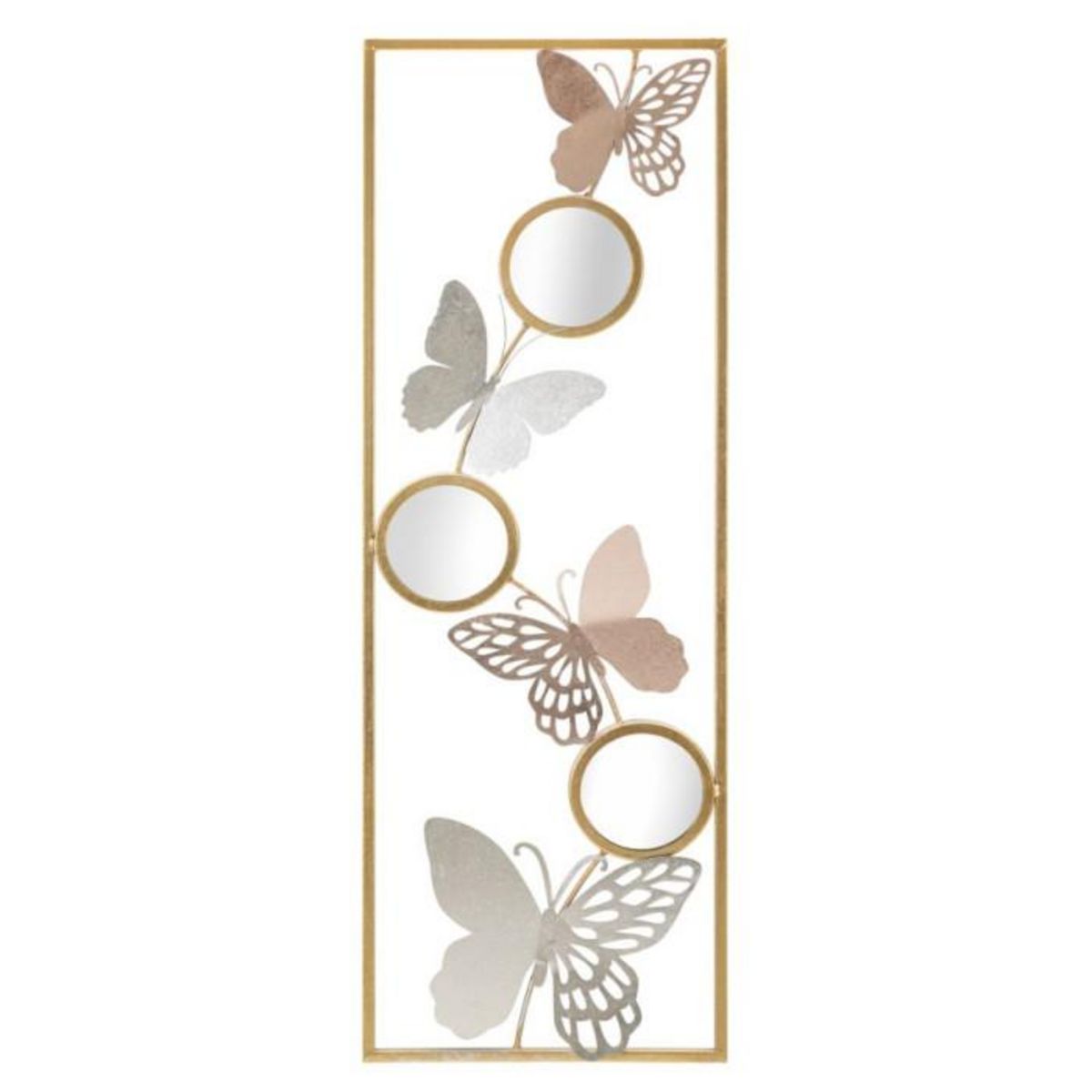 Paris Prix Décoration Murale Encadrée 3 Miroirs  Buttys  90cm Multicolore