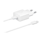 Samsung Chargeur USB-C 15W + cable blanc