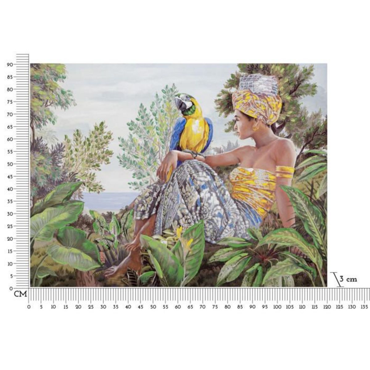 Paris Prix Toile Imprimée Déco  Kenda  90x120cm Multicolore