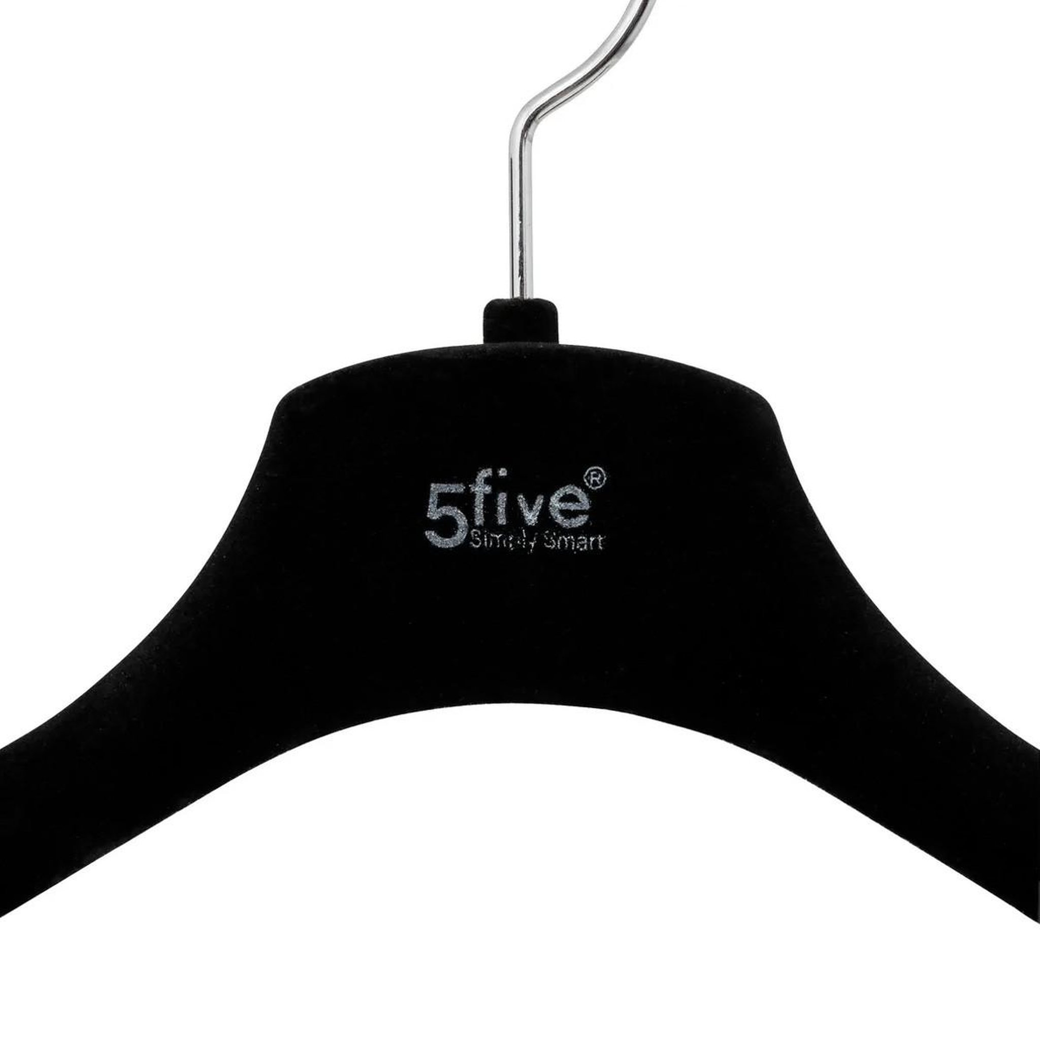 Voir la diapositive 3 : FIVE Cintre pour veste  feutrine  44cm noir