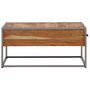 Voir la diapositive 4 : VIDAXL Table basse 75x75x35 cm Bois solide d'acacia