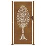 Voir la diapositive 4 : VIDAXL Portail de jardin 105x205 cm acier corten conception de l'arbre