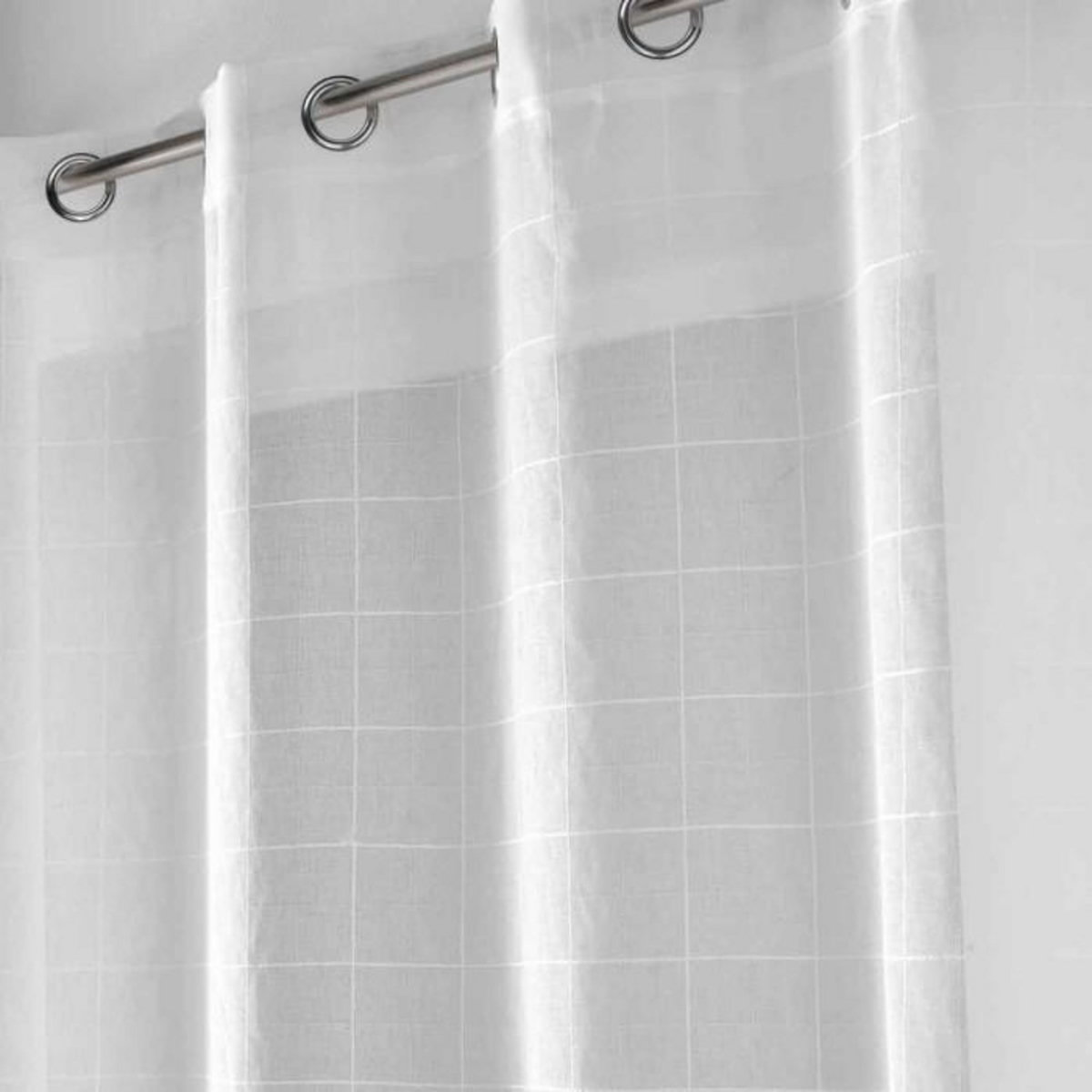 Paris Prix Rideau Voilage à Œillets  Eulalie  140x240cm Blanc