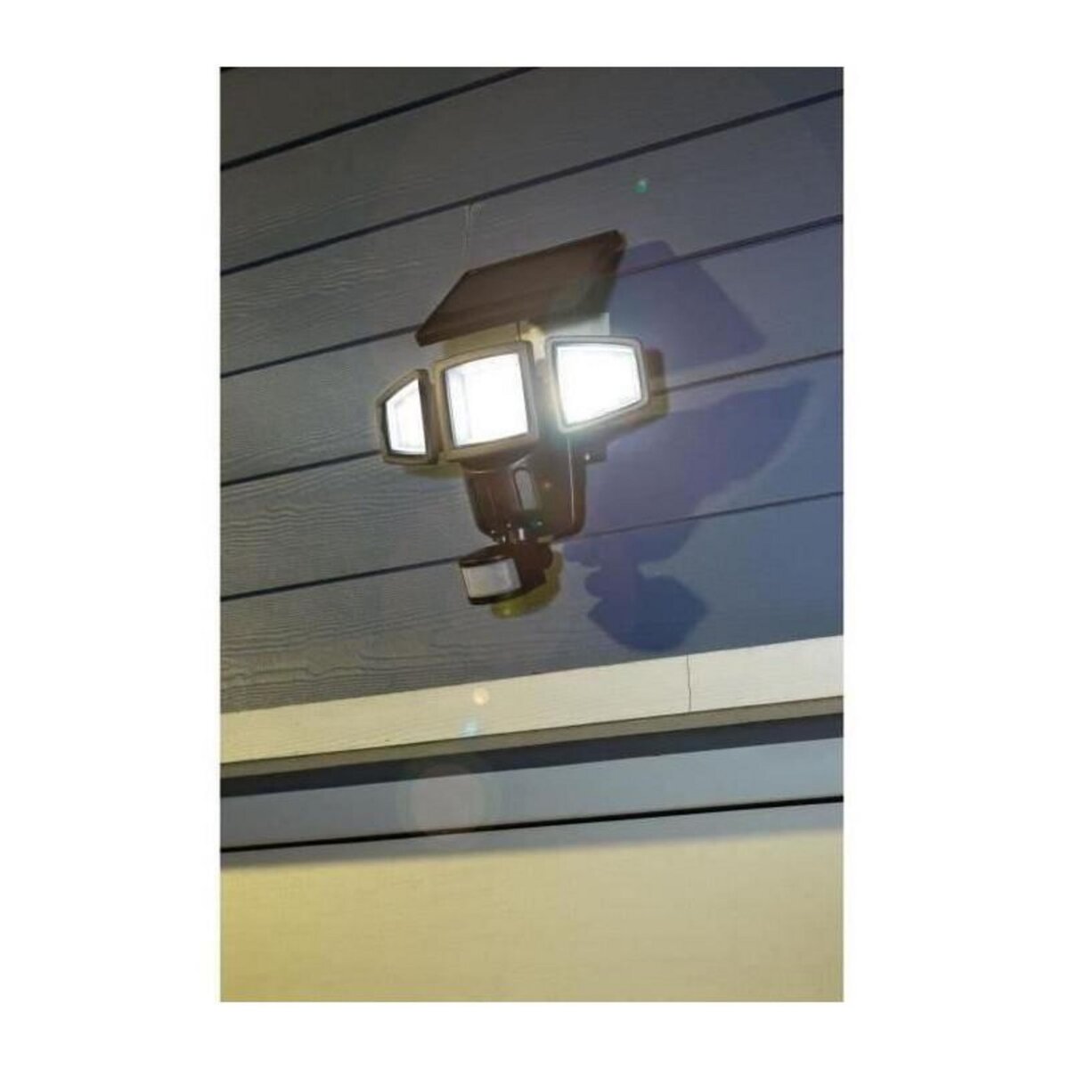 Galix Projecteur Solaire 3 Tetes GALIX G4442 - 1500 Lumens - 182 LED SMD - Mode AUTO ou Marche Forcée
