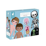 Juratoys - Janod Jeu de réflexion Janod 4 puzzles éducatifs Le corps humain