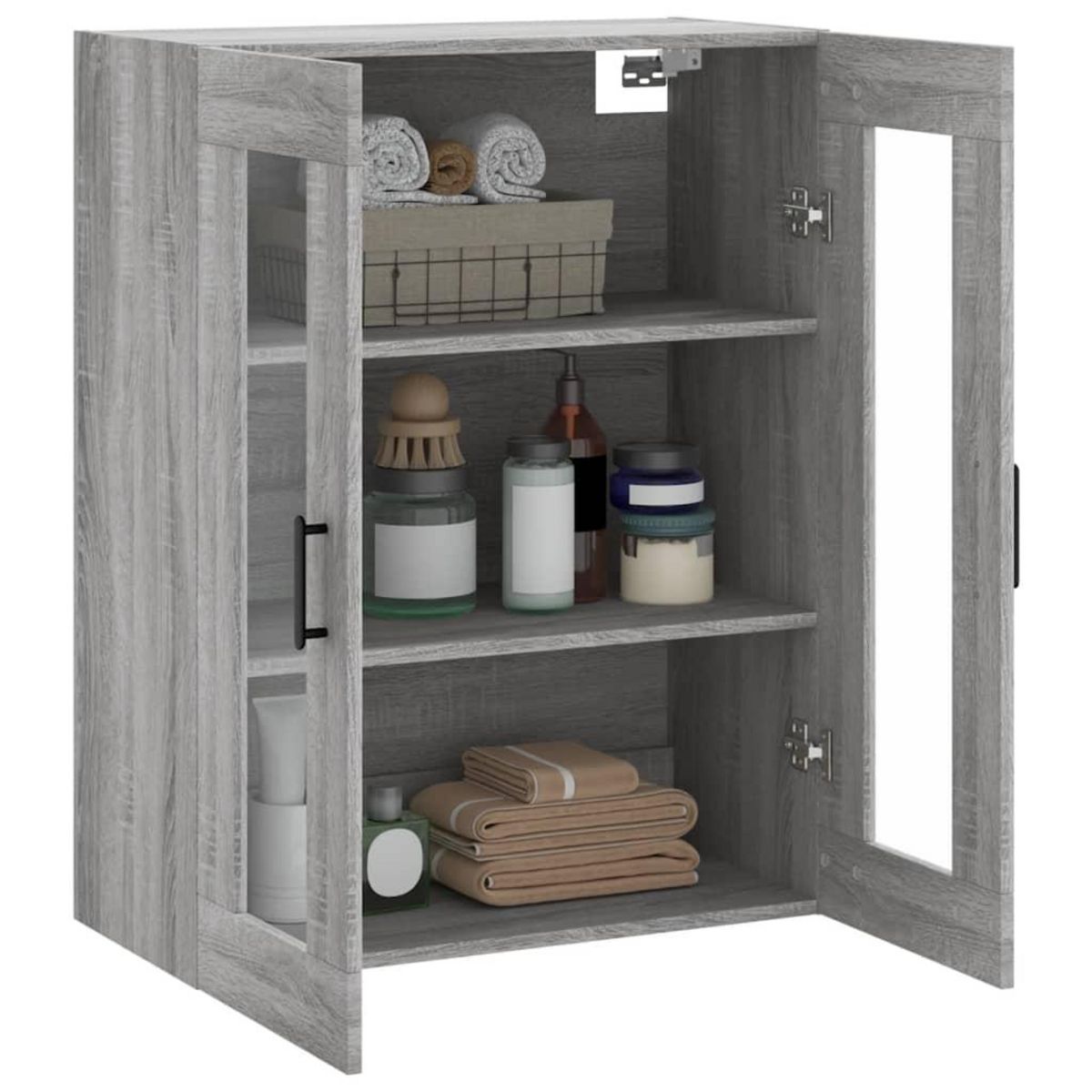 VIDAXL Armoire murale sonoma gris 69,5x34x90 cm