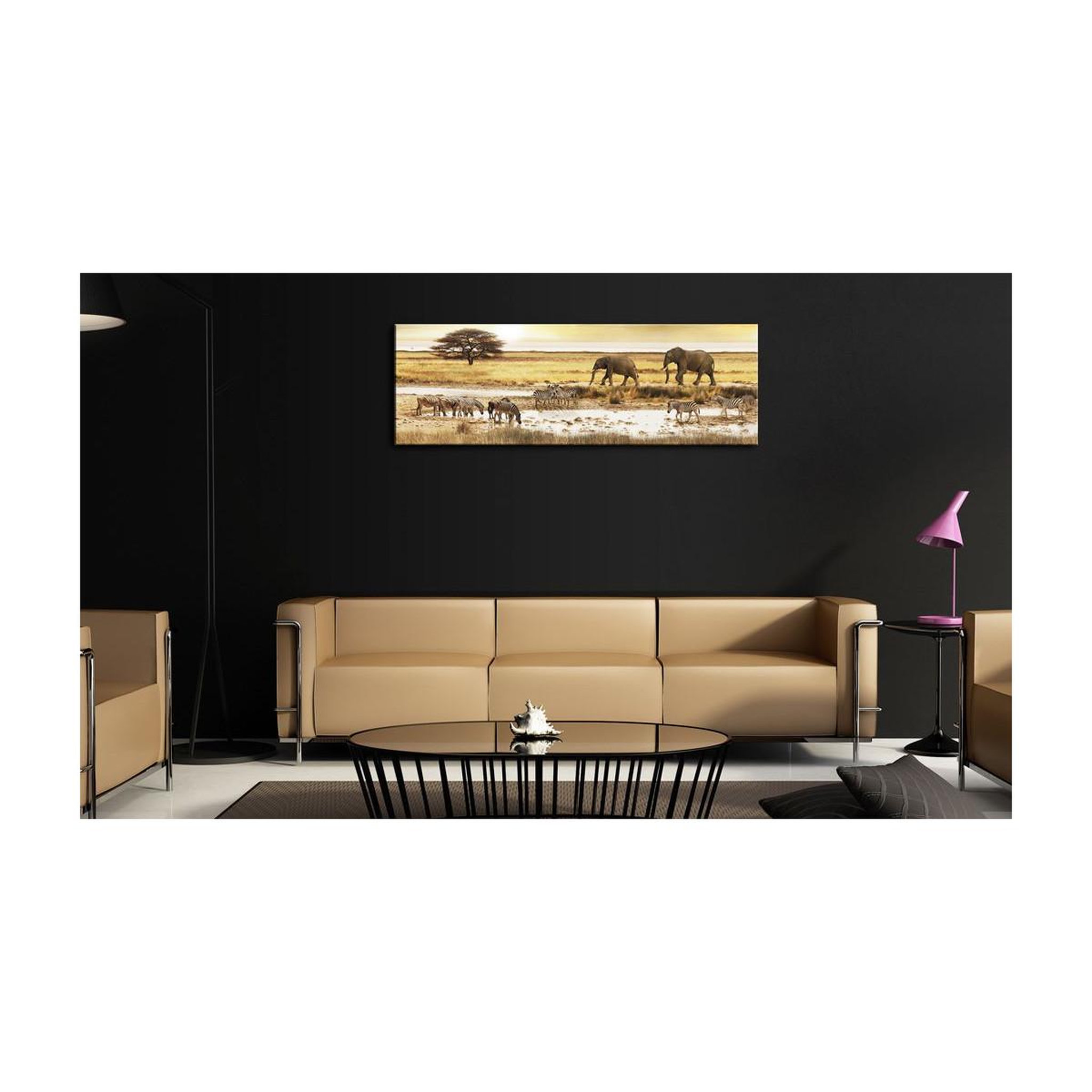 Voir la diapositive 2 : Paris Prix Tableau Imprimé  Africa : at the Waterhole