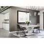 Habitat et Jardin Table repas extensible  Bronx  - 140/180 x 80 x 75 cm - Blanc brillant