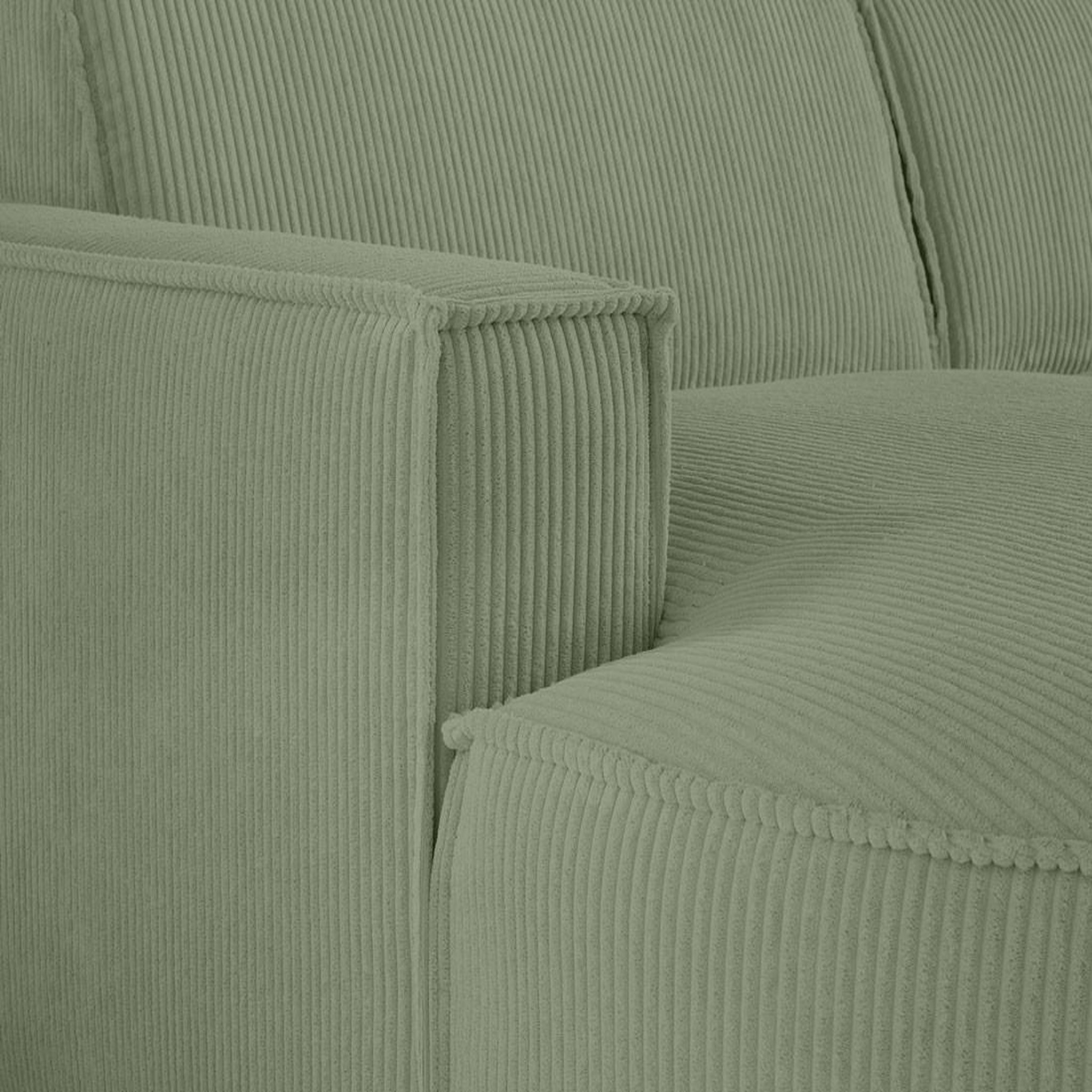 Voir la diapositive 5 : LISA DESIGN Spiaggia - canapé panoramique d'angle droit - 7 places - en velours côtelé