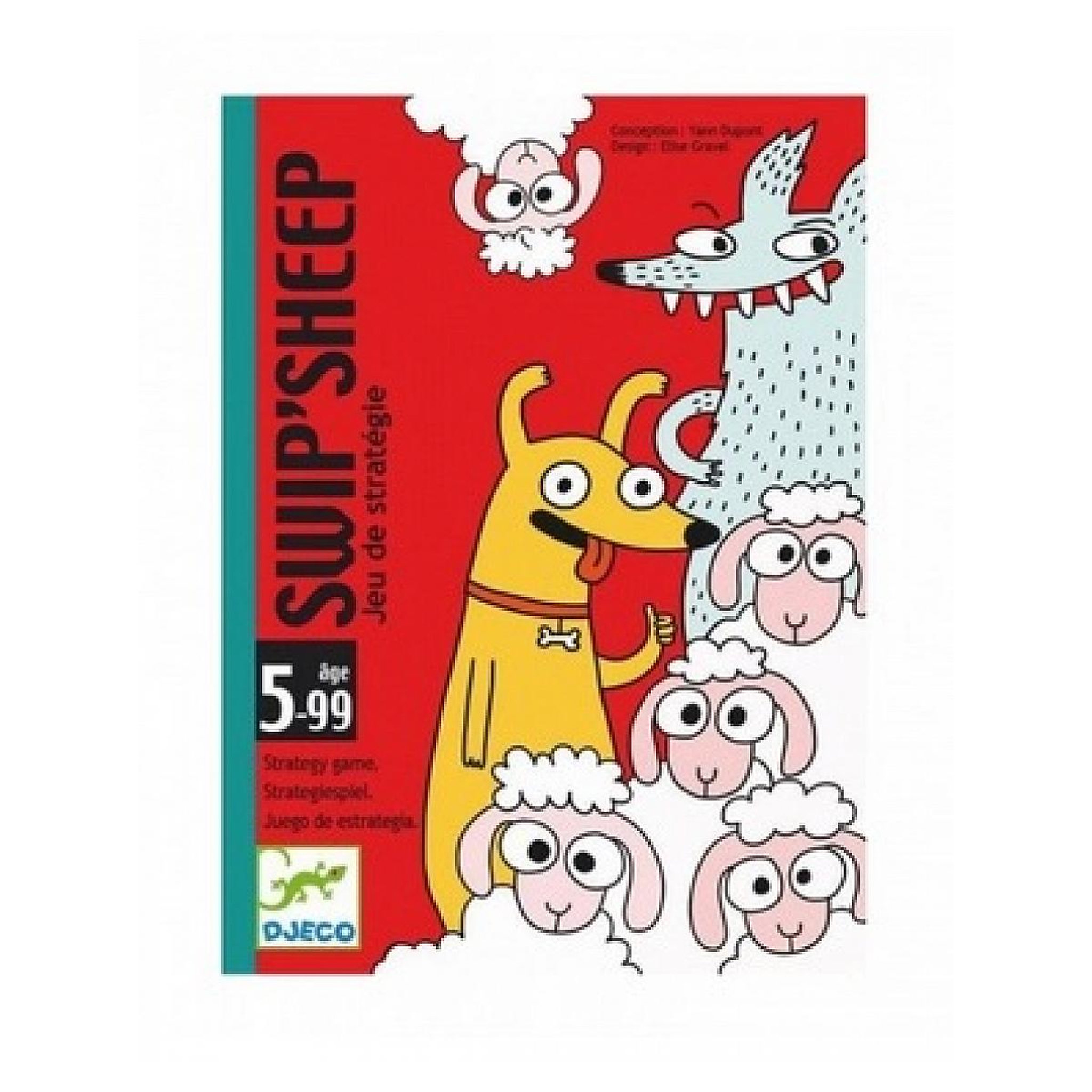 Djeco Jeu de cartes de strategie Swip Sheep