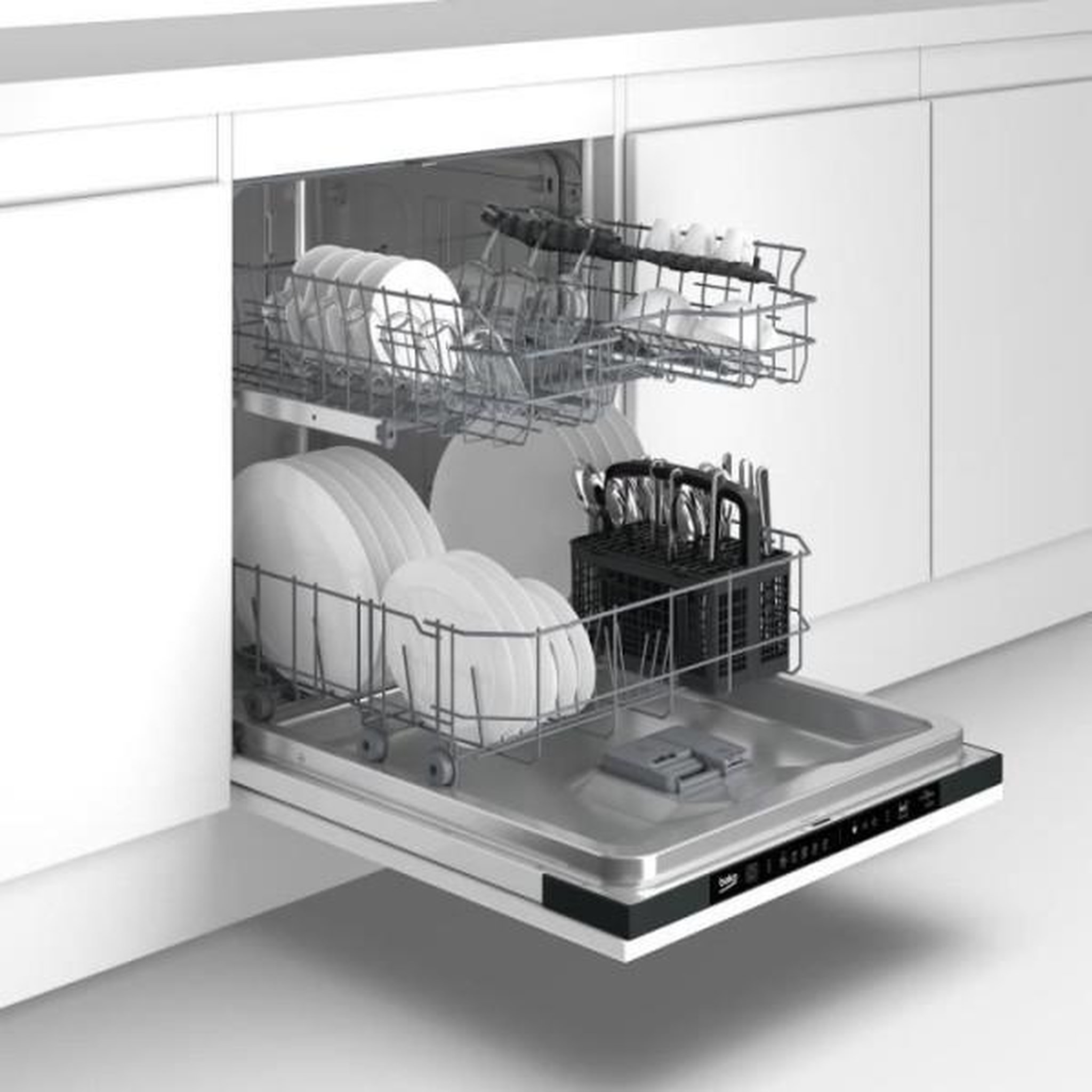 Voir la diapositive 2 : Beko Lave-vaisselle tout encastrable beko blvi74f - 13 couverts - 48 db