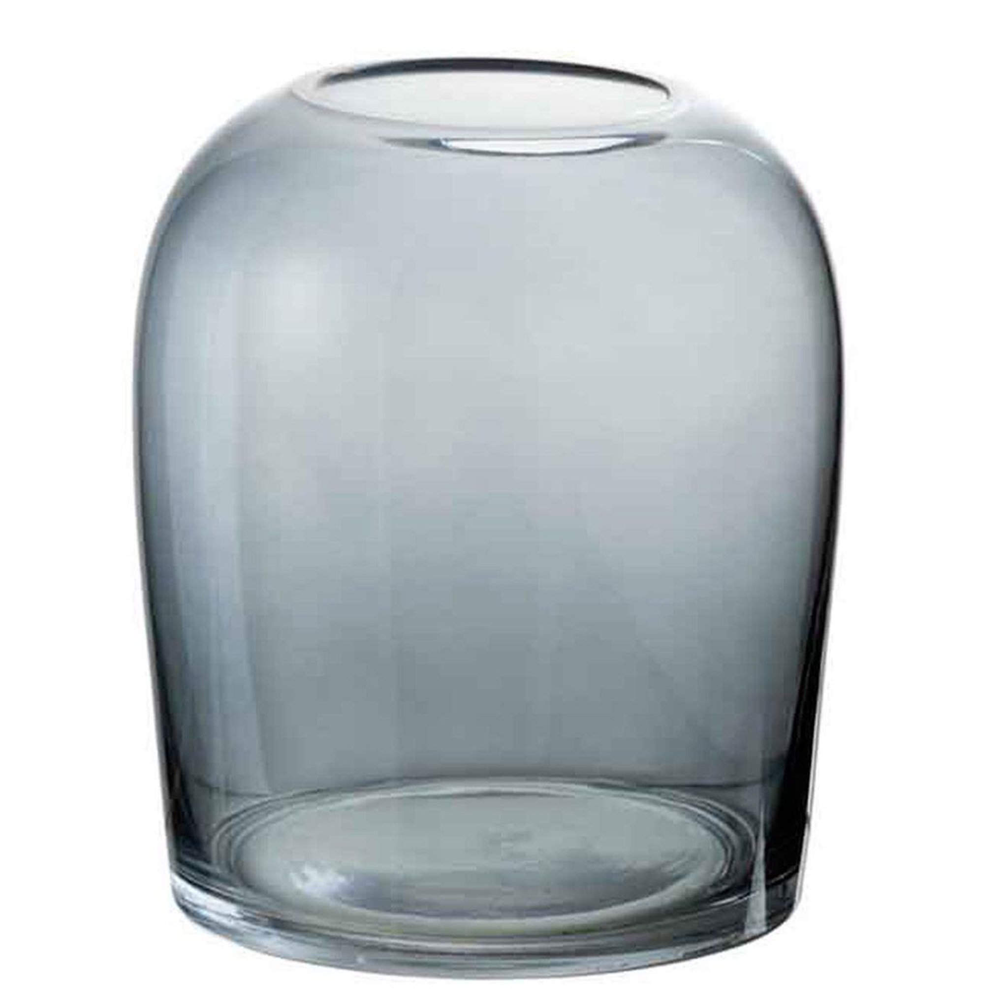 Voir la diapositive 1 : J-LINE Vase design en verre  œuf  19cm gris