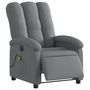 Voir la diapositive 3 : VIDAXL Fauteuil inclinable de massage electrique gris fonce tissu