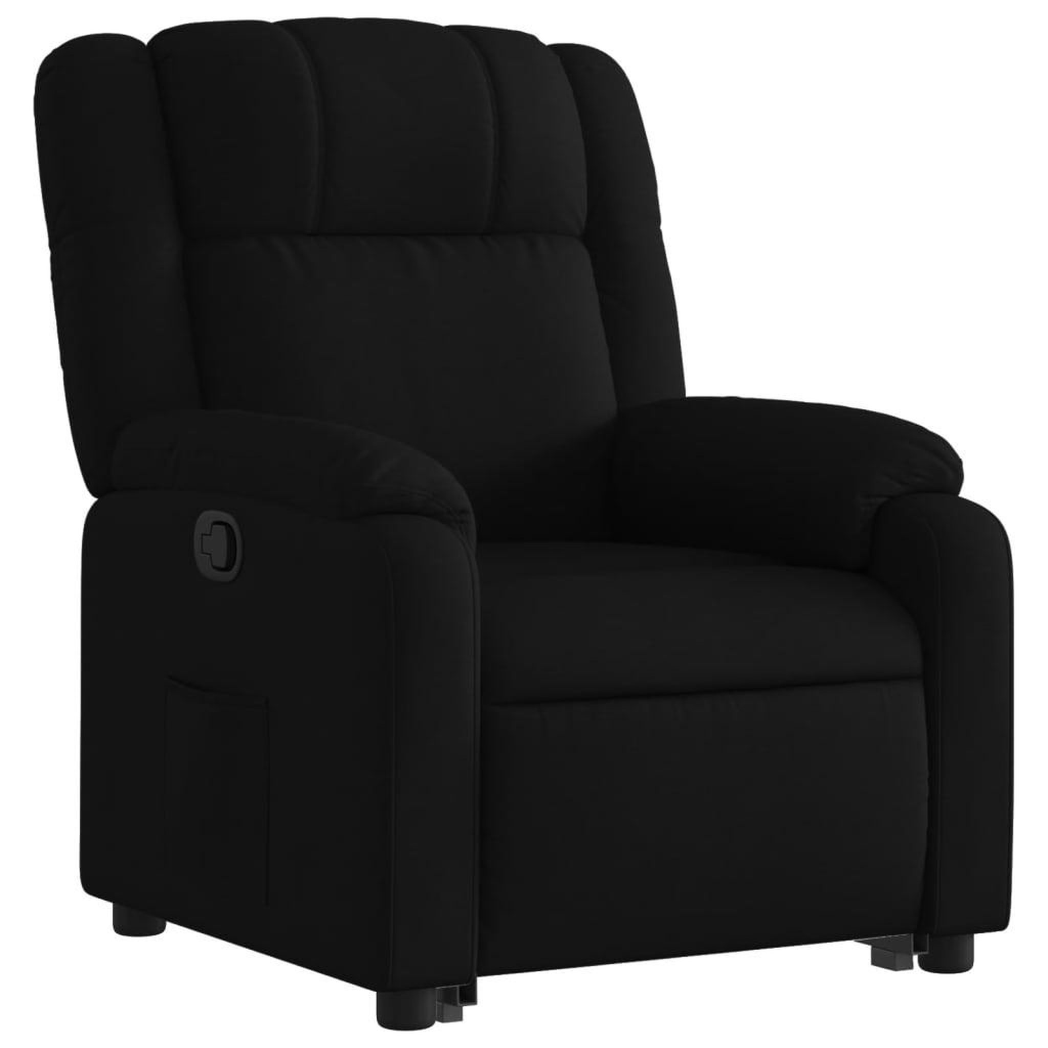 Voir la diapositive 4 : VIDAXL Fauteuil inclinable noir tissu