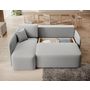 Voir la diapositive 2 : BEST MOBILIER Suzie - canapé d'angle gauche 4 places convertible avec coffre en velours