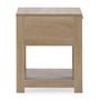 Voir la diapositive 4 : VS VENTA-STOCK Table de chevet Dalia 1 tiroir couleur chêne, 40 x 40 x 48 cm