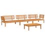 Voir la diapositive 2 : VIDAXL Salon palette de jardin 4 pcs bois d'acacia massif