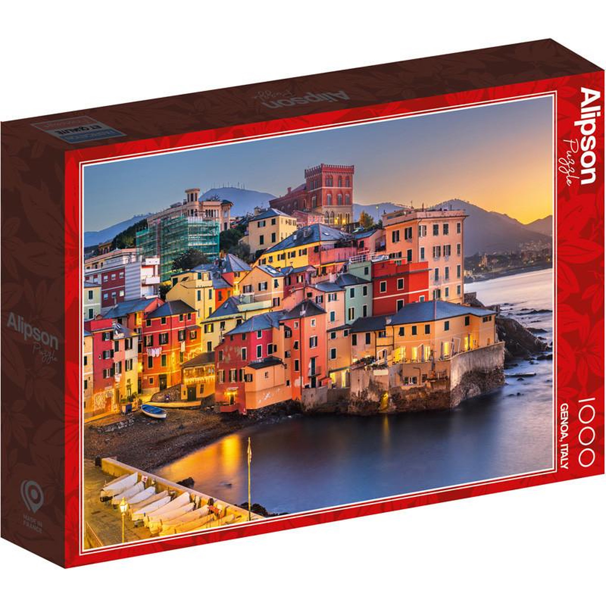 ALIZE Puzzle 1000 pièces Gênes Italie – Paysage urbain et port – Adulte – Alizé