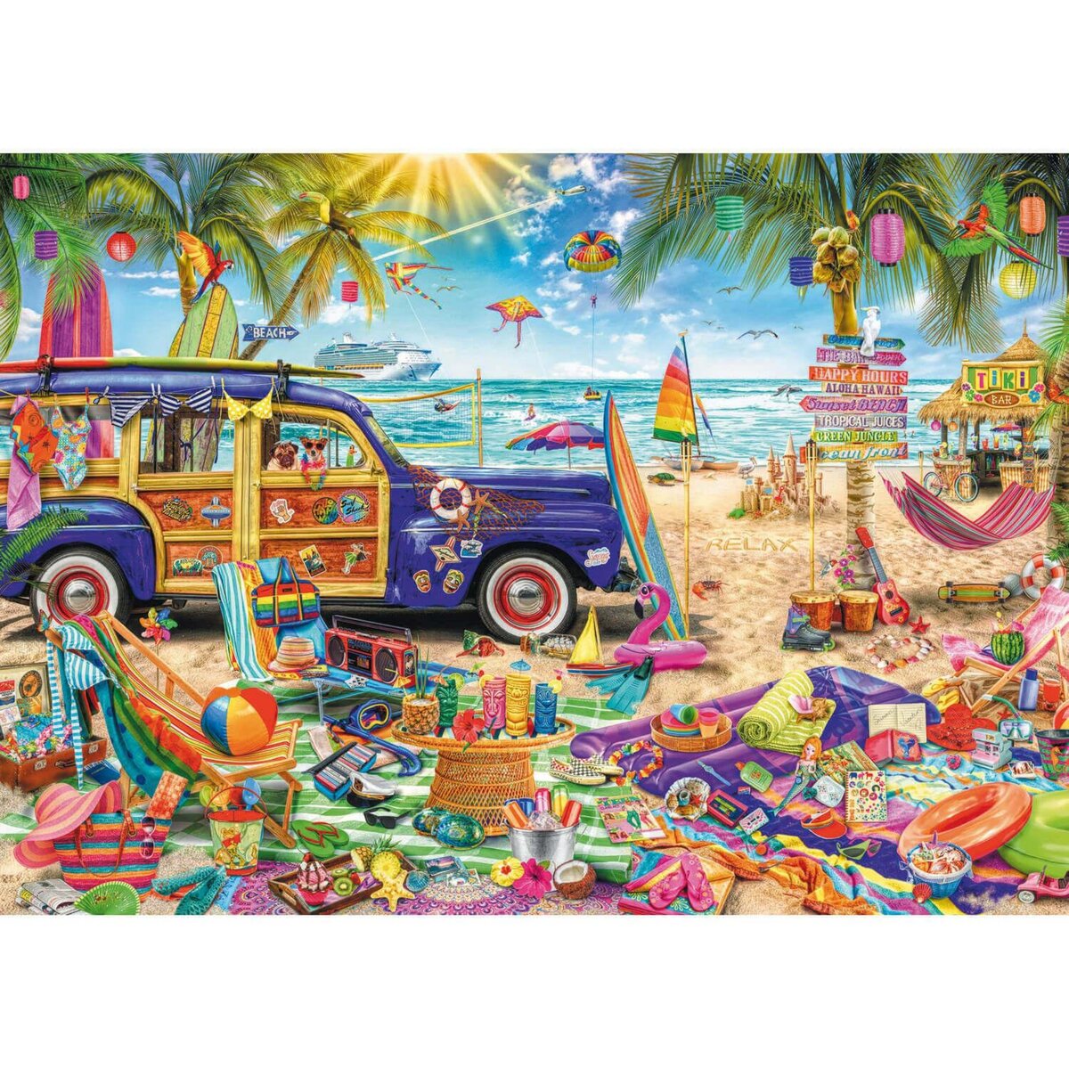 Trefl Puzzle 2000 pièces : Vacances tropicales