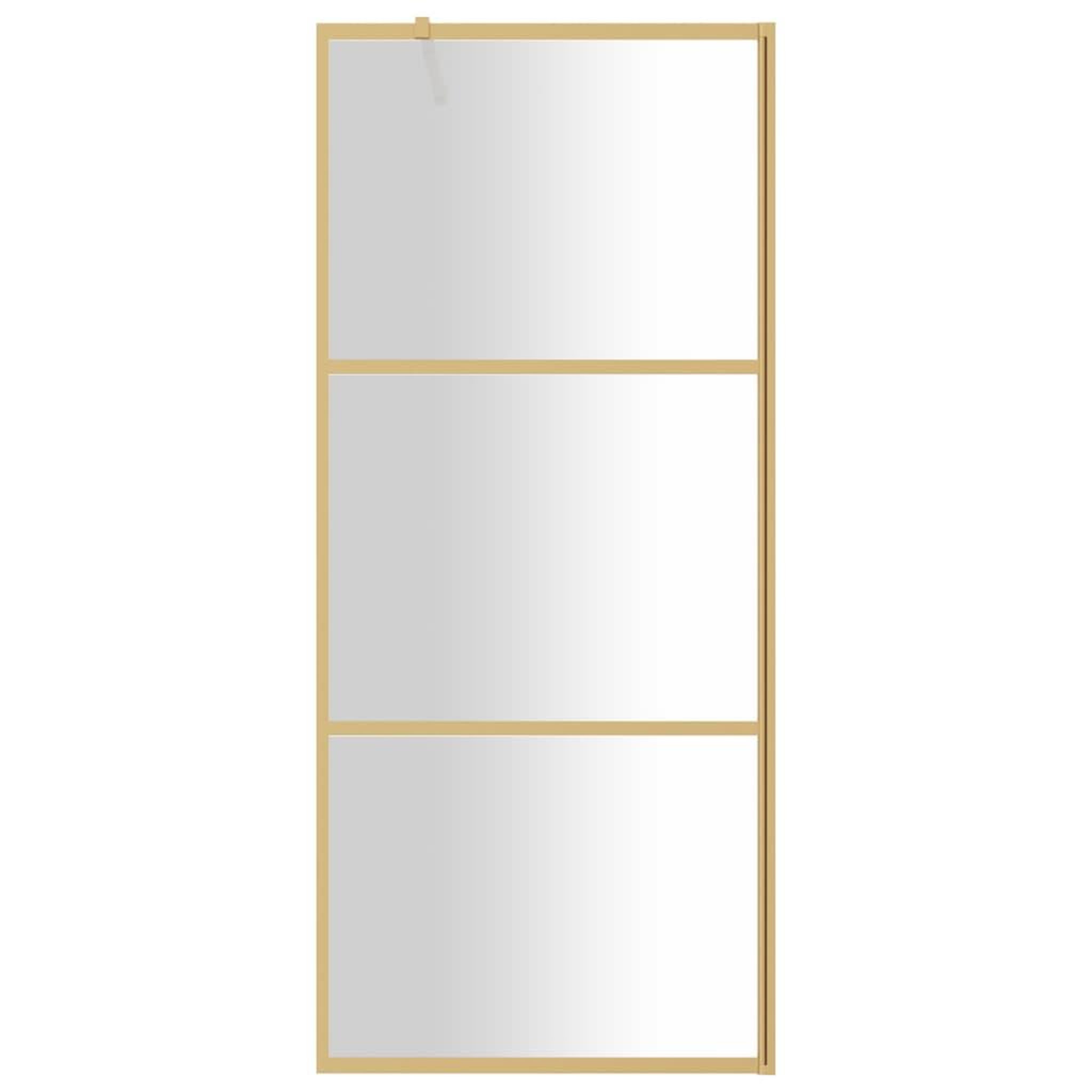 Voir la diapositive 3 : VIDAXL Paroi de douche avec verre ESG transparent dore 90x195 cm