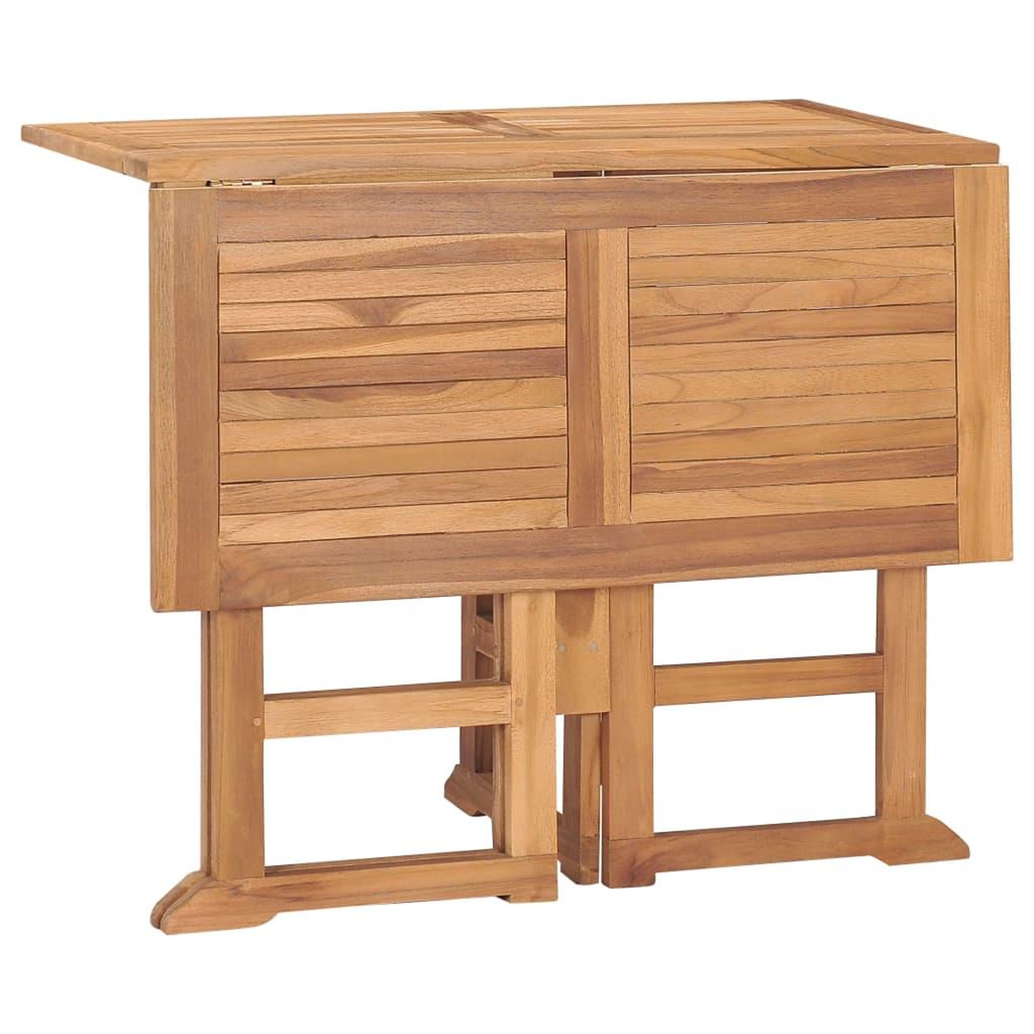 Voir la diapositive 5 : VIDAXL Ensemble a manger d'exterieur pliable 5 pcs Bois solide de teck