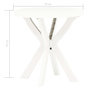 Voir la diapositive 5 : VIDAXL Table de bistro Blanc Ø70 cm Plastique