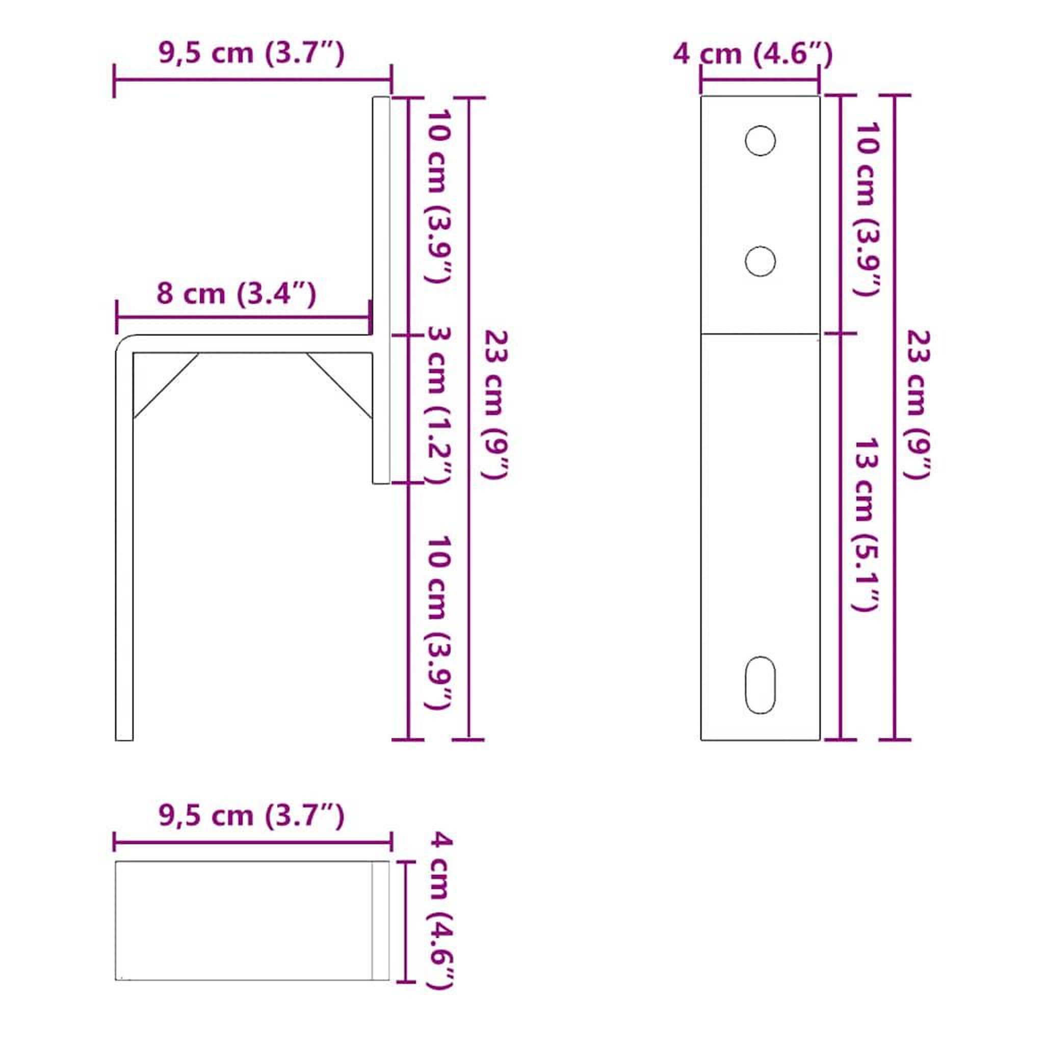 Voir la diapositive 6 : VIDAXL Supports de derivation pour portes de grange 5 pcs rails plats