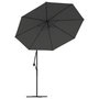 Voir la diapositive 4 : VIDAXL Tissu de remplacement pour parasol deporte Anthracite 350 cm