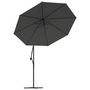 Voir la diapositive 4 : VIDAXL Tissu de remplacement pour parasol deporte Anthracite 350 cm