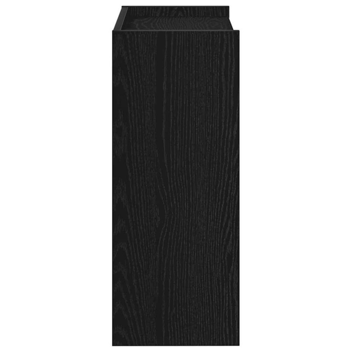 VIDAXL Etagere a chaussures noir 60x25x62 cm bois d'ingenierie