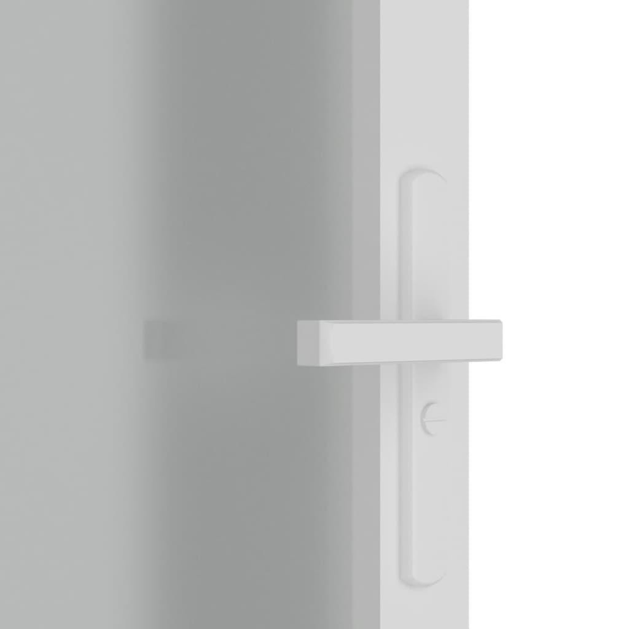 Voir la diapositive 5 : VIDAXL Porte interieure 76x201,5 cm Blanc Verre mat et aluminium