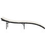 Voir la diapositive 5 : VIDAXL Chaise longue avec coussin noir 55x199x50 cm resine tressee